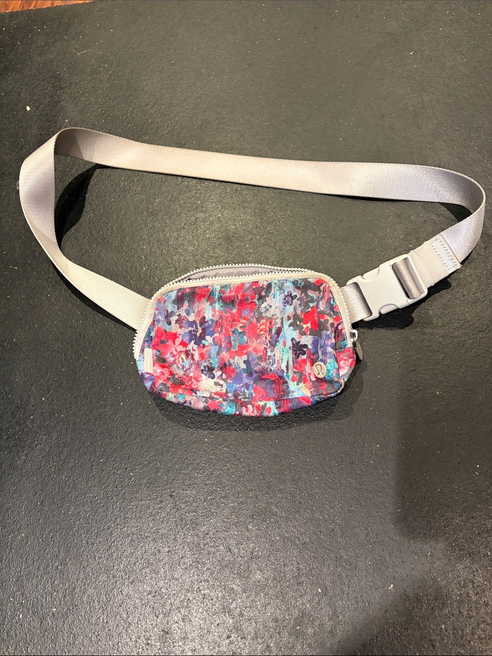 lululemon athletica Multicolor Floral Waist Pack with Light Gray Strap